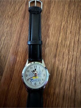 Mickey Mouse 75 Years Commemorative Watch - Black Strap
